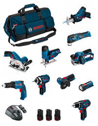 Bosch professional bosch kit bmkb10-28cd3 (gsr12v-15+gtb12v-11+gdr12v-105+gws12v-76+gst12v-70+gks12v-26+gop12v-28+gsa12v-14+gli12v-80+gho12v-20) 0660989125929