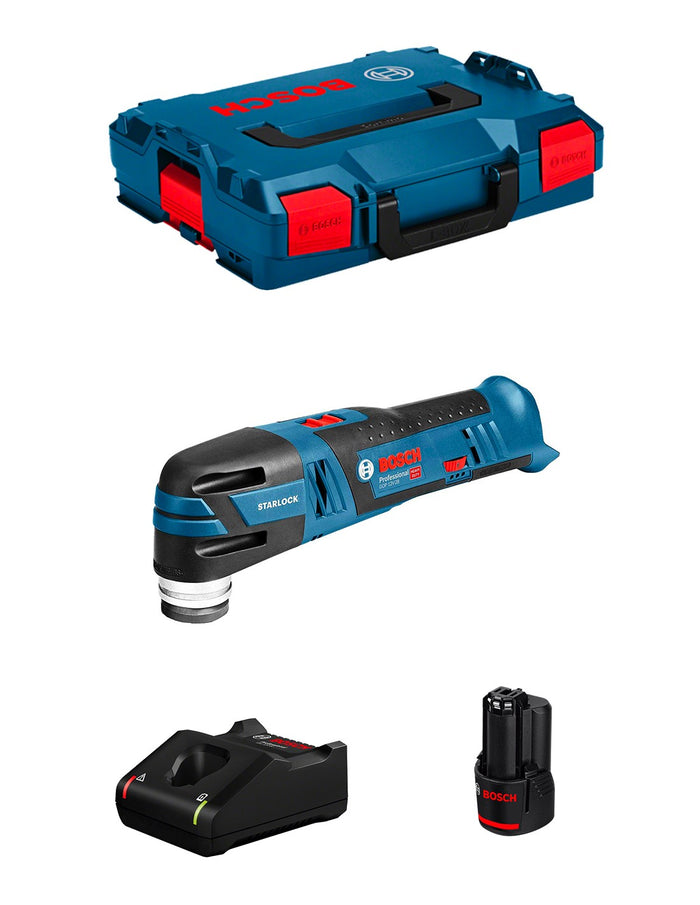 Bosch professional utensile multifunzione bosch gop 12v-28 (1 x 3,0 ah + gal12v-40 + l-boxx 102) 8435587920236