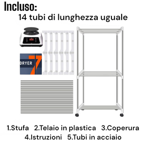 Box Asciugatrice Asciuga Biancheria Elettrica Asciugabiancheria 1100w 13144