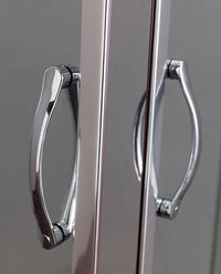 Box Doccia Due Lati Scorrevole, in Cristallo 6mm h190cm Ponza Trasparente 6mm,70x70 cm