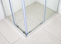 Box Doccia Scorrevole Cristallo 6mm Trasparente h185cm Slim Trasparente 6mm,Cromo lucido,75x120 cm,185 cm