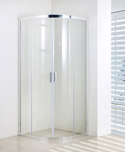 Box Doccia Tondo Semicircolare Cristallo 6mm Opaco H185cm Slim Opaco 6mm,Cromo lucido,80x80cm