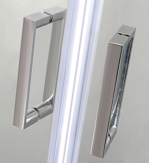 Box Doccia Tondo Semicircolare Cristallo 6mm Opaco H185cm Slim Opaco 6mm,Cromo lucido,80x80cm