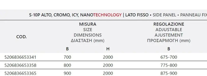 Box Doccia Saloon Satinato Apertura Interna Esterna H200 6mm - 70x85