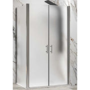 Box Doccia Saloon Satinato Apertura Interna Esterna H200 6mm - 80x85