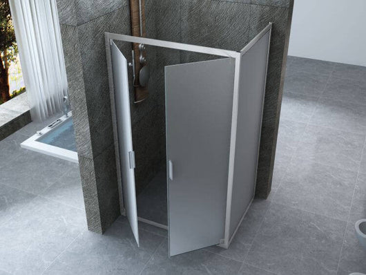 Box Doccia 6mm Porta Saloon Apertura Interna Esterna Opaco H190 - 70x80