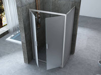 Box Doccia 6mm Porta Saloon Apertura Interna Esterna Opaco H190 - 60x80