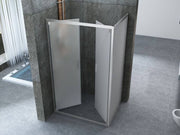 Box Doccia 6mm Porta Saloon Apertura Interna Esterna Opaco H190 - 70x80