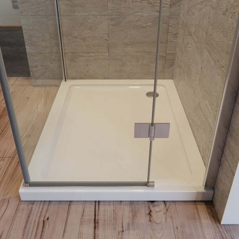 Box Doccia Angolare In Cristallo Anticalcare Trasparente 8mm Porta Battente - 69.5x79.5