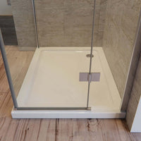 Box Doccia Angolare In Cristallo Anticalcare Trasparente 8mm Porta Battente - 79.5x139.5