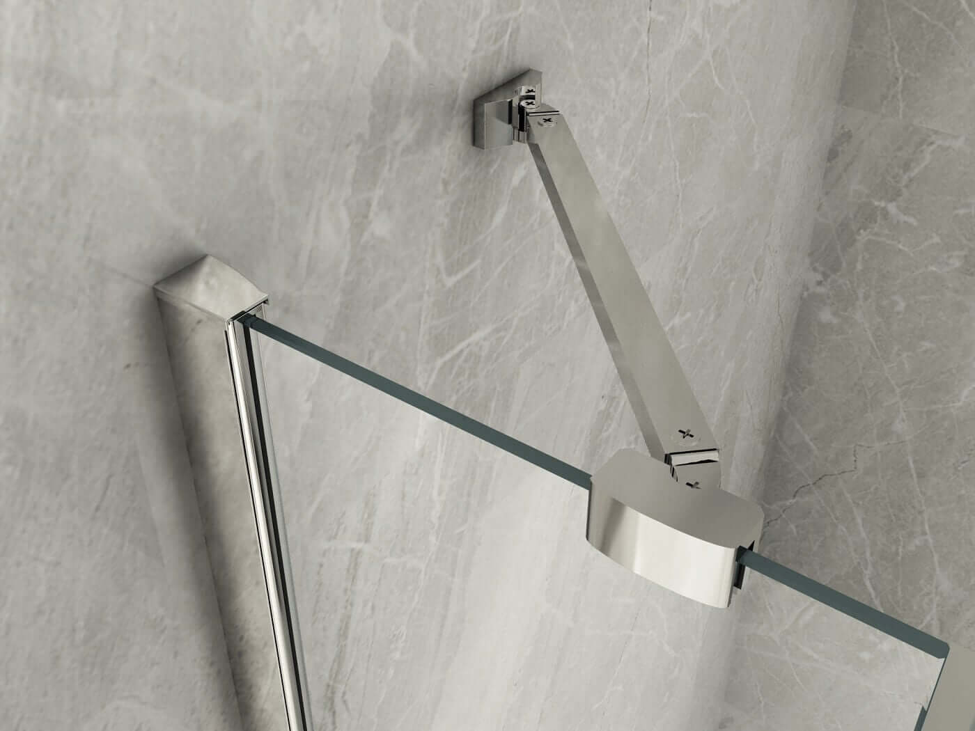 Box Doccia Anta Battente Cristallo 8mm Trasparente H195 - Aries 2.0 - 80x140