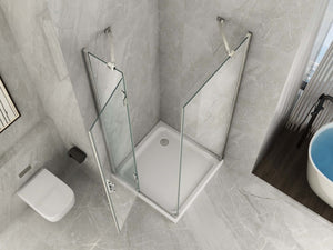 Box Doccia Anta Battente Cristallo 8mm Trasparente H195 - Aries 2.0 - 80x100