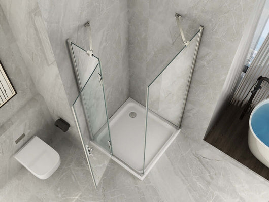 Box Doccia Anta Battente Cristallo 8mm Trasparente H195 - Aries 2.0 - 70x80