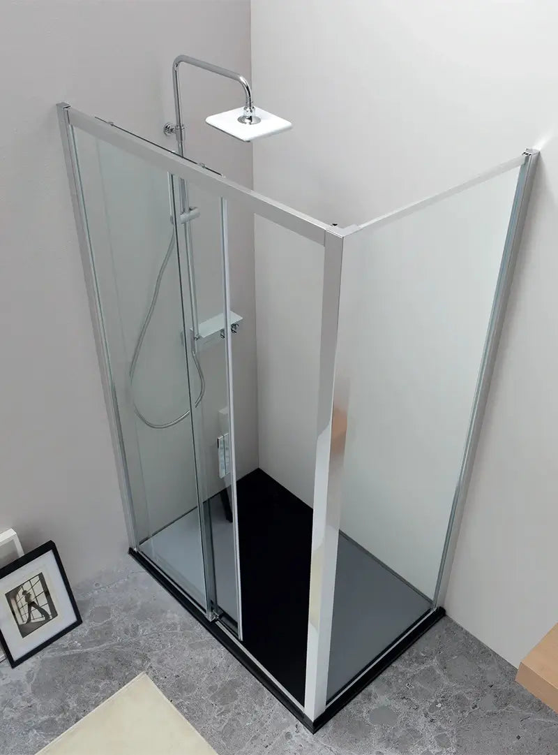 QUICK | Box Doccia 6mm Anta Scorrevole Anticalcare Montaggio Facile - 70x100