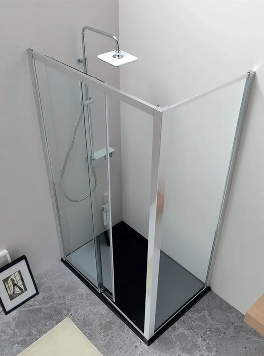 QUICK | Box Doccia 6mm Anta Scorrevole Anticalcare Montaggio Facile - 80x180