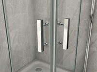 Box Doccia 8mm Due Lati Ad Anta A Libro Apertura Totale - Cancer - 100x100