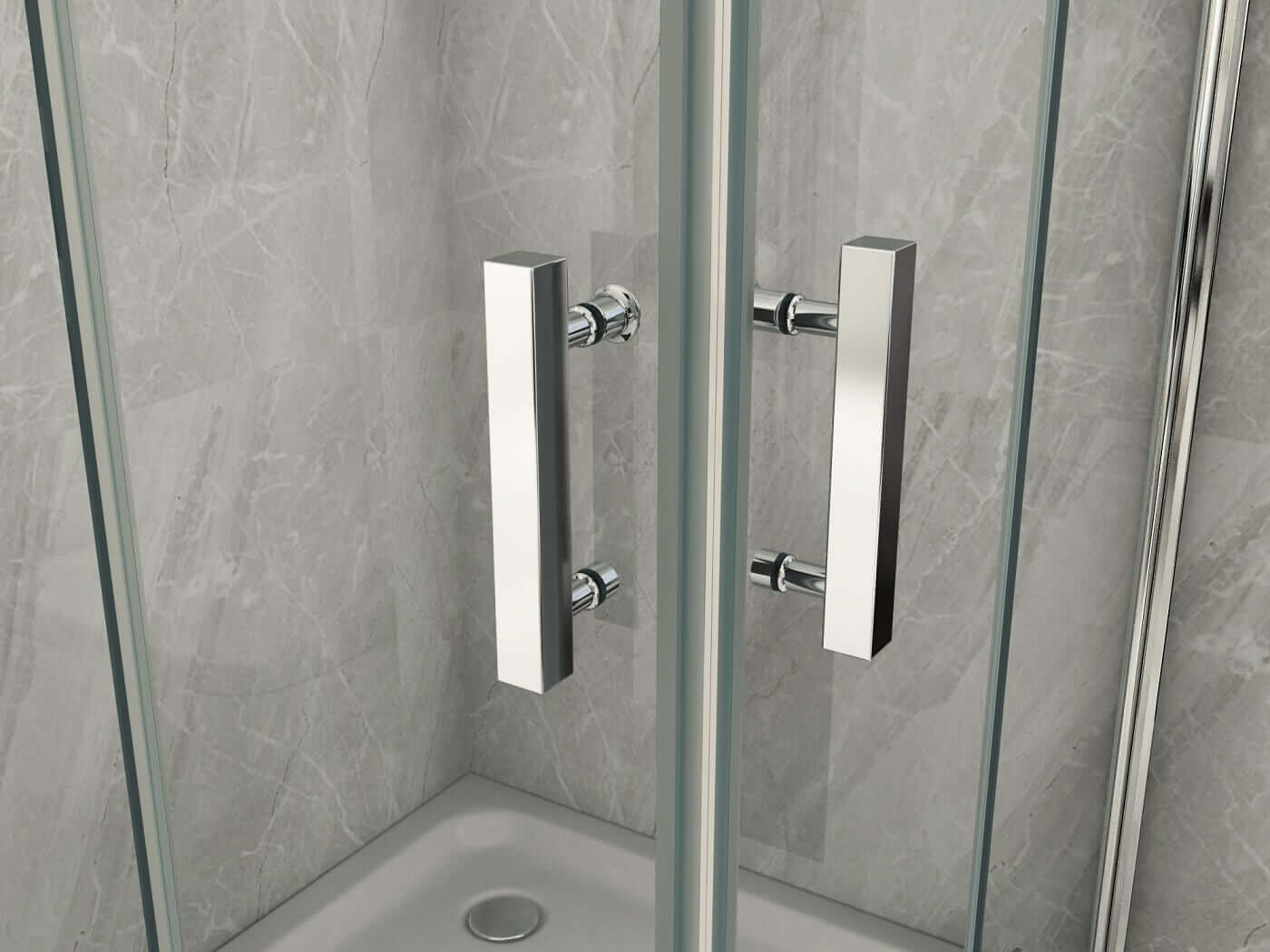 Box Doccia 8mm Due Lati Ad Anta A Libro Apertura Totale - Cancer - 80x90