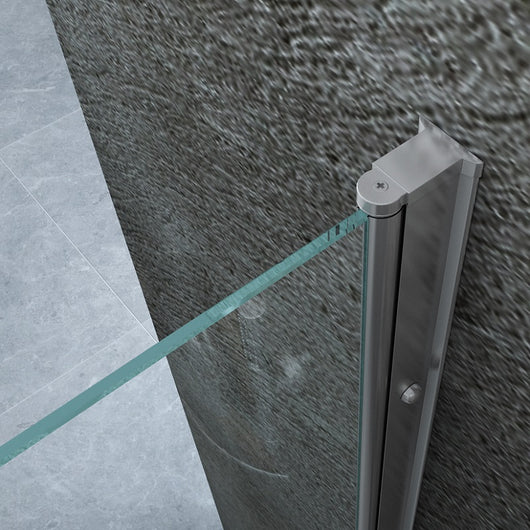 Box doccia due lati saloon con anta fissa cristallo 8mm anticalcare TevaGlas MARLON DUO Porta 70+Fisso 100cm