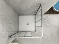 Box doccia due lati scorrevole cristallo 6mm Opaco h.190cm Doliso Marsille Opaco 6mm,Cromo lucido,70x70   cm