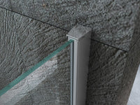 Box doccia due lati scorrevole cristallo 8mm trasparente h.195 FLUIDA 100x100 cm