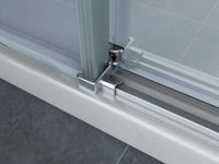 Box doccia due lati scorrevole cristallo 8mm trasparente h.195 FLUIDA 80x80  cm