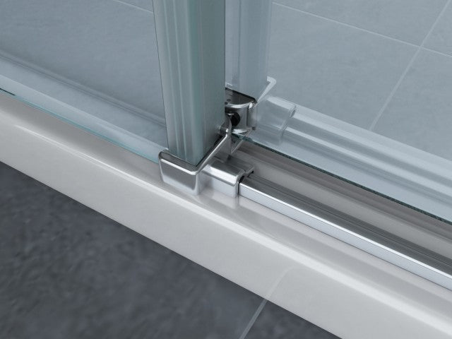 Box doccia due lati scorrevole cristallo 8mm trasparente h.195 FLUIDA 80x80  cm