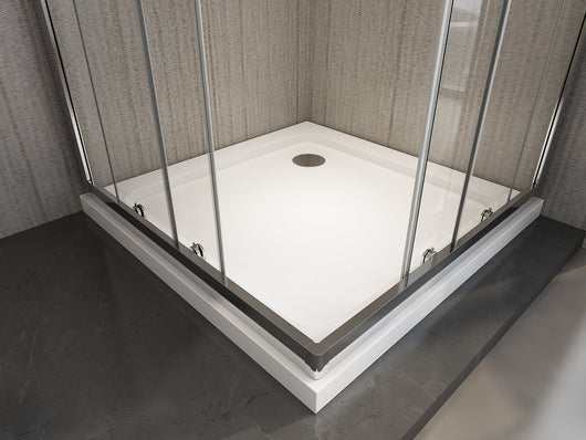 Box doccia scorrevole cristallo 6mm trasparente anticalcare h.190cm Sicena Slition Trasparente 6mm,90x100 cm