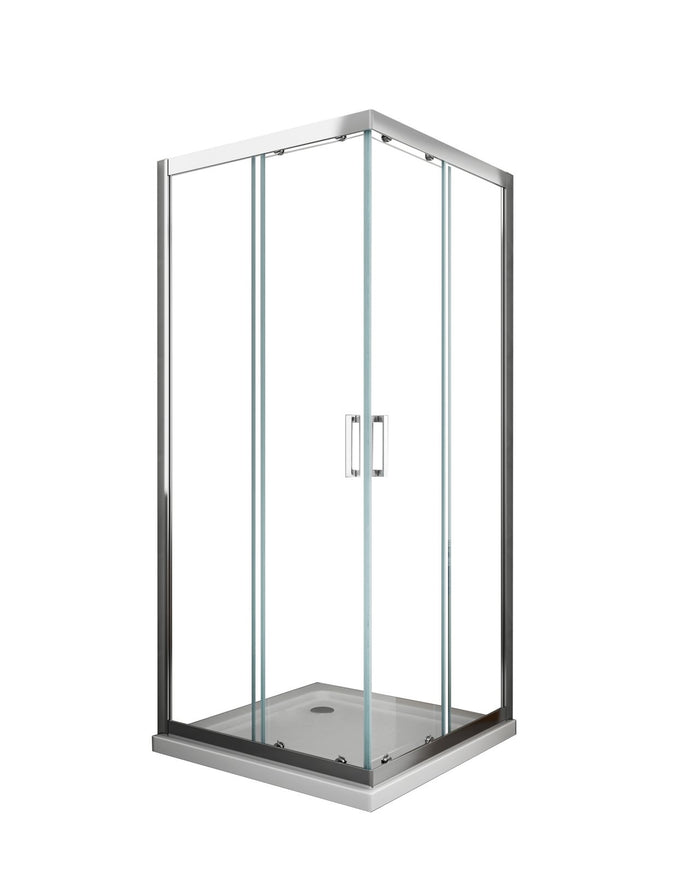 Box doccia scorrevole cristallo 6mm trasparente anticalcare h.190cm Sicena Slition Trasparente 6mm,90x100 cm