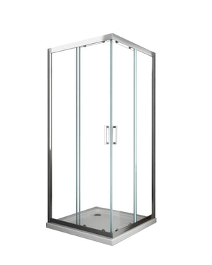 Box doccia scorrevole cristallo 6mm trasparente anticalcare h.190cm Sicena Slition Trasparente 6mm,90x140 cm