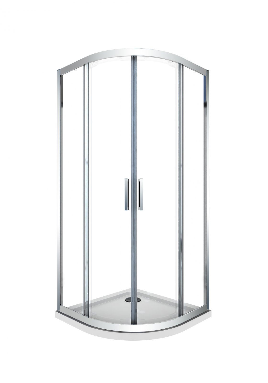 Box doccia semicircolare scorrevole cristallo 6mm trasparente anticalcare h.190cm Sicena Slition Trasparente 6mm,80x120 cm sx