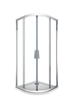 Box doccia semicircolare scorrevole cristallo 6mm trasparente anticalcare h.190cm Sicena Slition Trasparente 6mm,80x120 cm sx