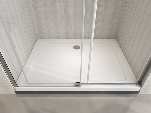 Box doccia un lato scorrevole cristallo 8mm h.190cm Sicena Mibron Trasparente 8mm,180 cm