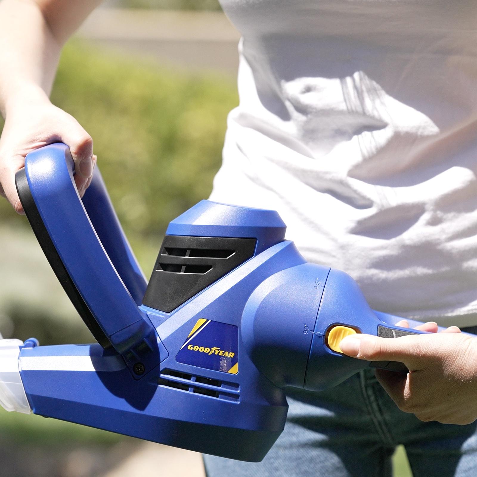 Tagliasiepi elettrico 450 W. Tagliabordi elettrico 500mm. Spazio tra i denti 16mm Goodyear