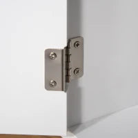 Mobile per Lettiera Gatti in Legno con 2 Ante e Apertura Laterale con Tiragraffi, Bianco