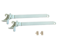 Braccetti per Tende da Sole in Alluminio 50 cm Coppia Kit con Ganci Vari Colori