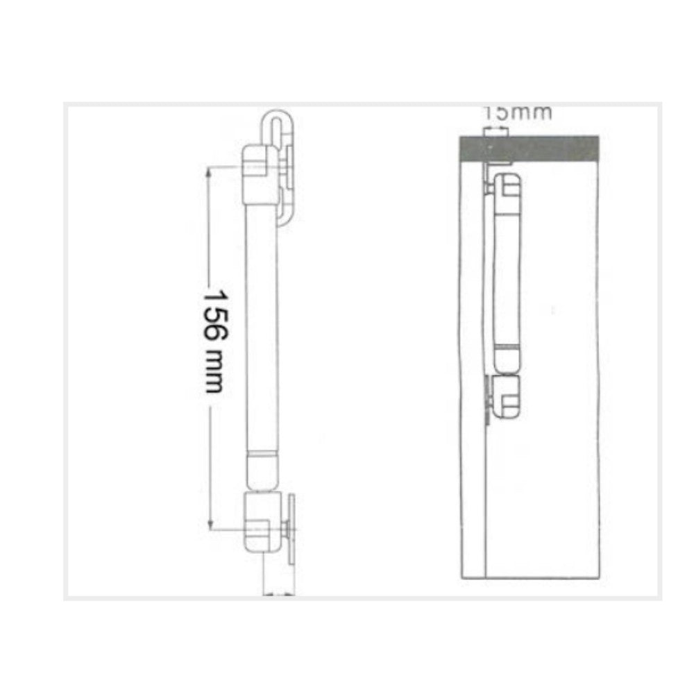 Braccetto a gas contrario 60N