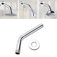 Braccio per soffione doccia tondo in acciaio cromato con rosone 18CM Art. 59498