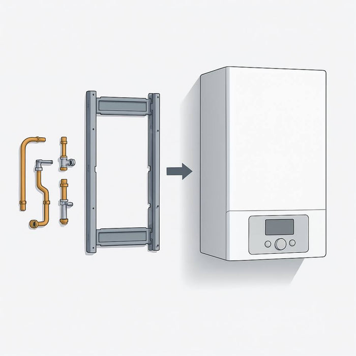 Schienale posteriore per caldaie a condensazione bosch condens 1200