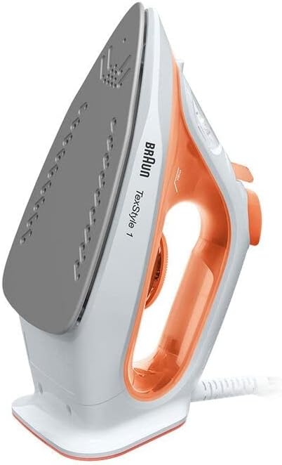 Braun si1009or ferro da stiro a vapore texstyle 1 steam iron orange/white 1900 w