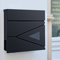 Cassetta Postale Coperta 'Schönburg' in Acciaio - Antracite [en.casa]