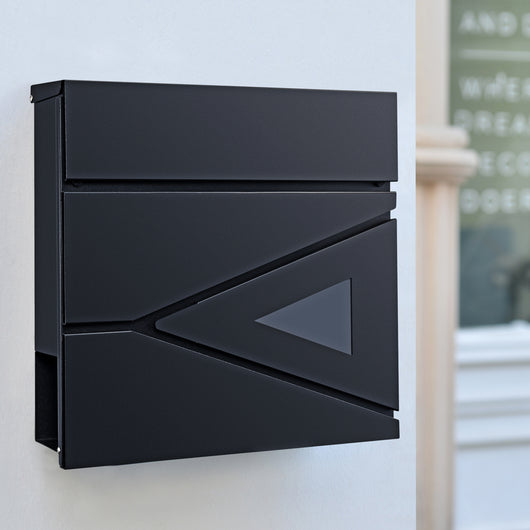 Cassetta Postale Coperta 'Schönburg' in Acciaio - Antracite [en.casa]