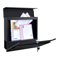 Cassetta Postale Coperta 'Schönburg' in Acciaio - Antracite [en.casa]