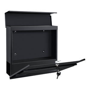 Cassetta Postale Coperta 'Schönburg' in Acciaio - Antracite [en.casa]