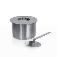 Bruciatore tondo per camino a bioetanolo biocamino inox 2 lt d.20 cm