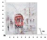 Dipinto Su Tela Tram -B- Cm 80X3X80