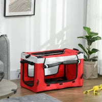 Passeggino per Cani Taglia Piccola e Mini con 2 Guinzagli e Custodia Portaoggetti, 81x58x97.5 cm