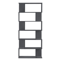 Libreria Borrby Scaffale da Terra 192 x 80 x 24 cm Grigio scuro [en.casa]