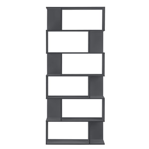 Libreria Borrby Scaffale da Terra 192 x 80 x 24 cm Grigio scuro [en.casa]