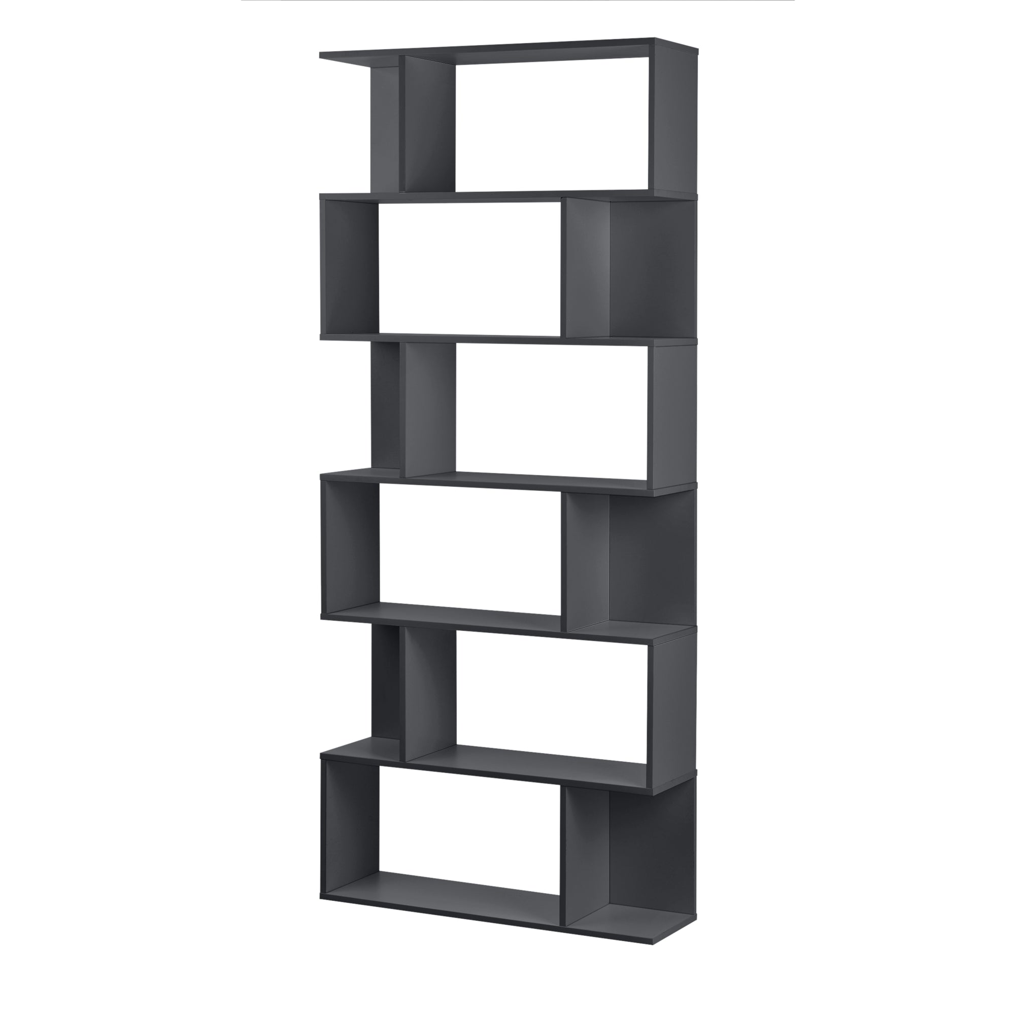 Libreria Borrby Scaffale da Terra 192 x 80 x 24 cm Grigio scuro [en.casa]