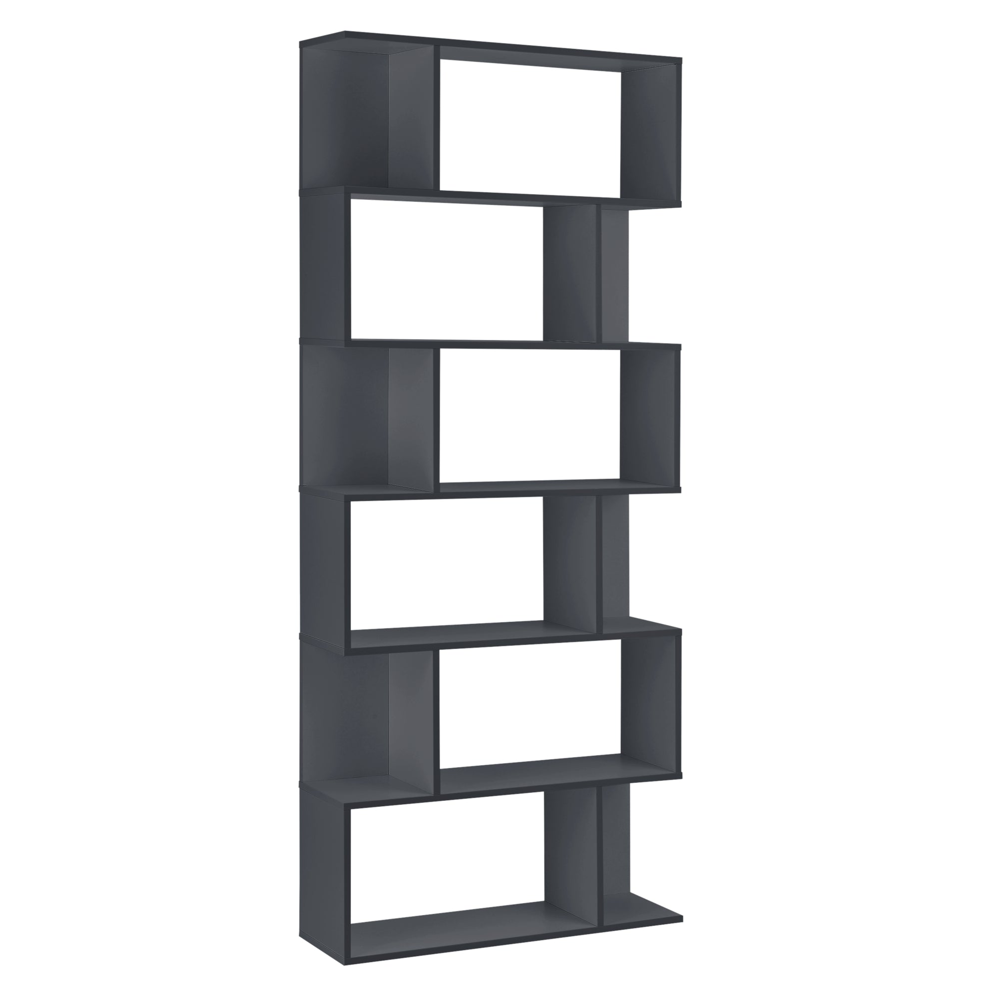 Libreria Borrby Scaffale da Terra 192 x 80 x 24 cm Grigio scuro [en.casa]